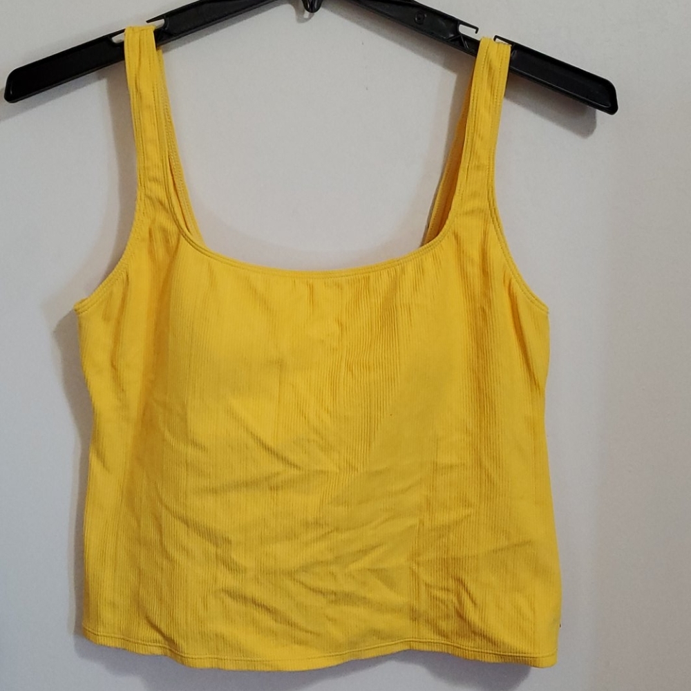 Yellow Tankini Swim Top